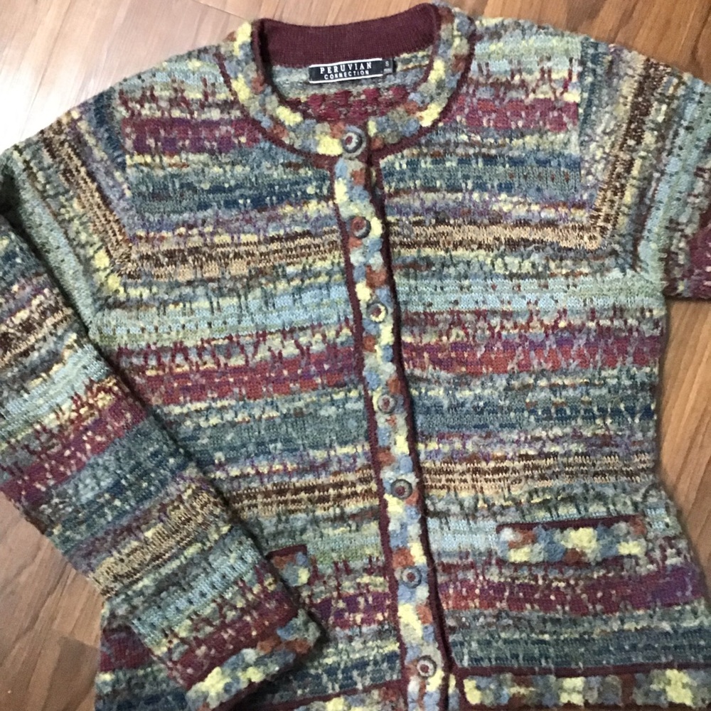 Peruvian Connection | Alpaca Blend Cardigan Small